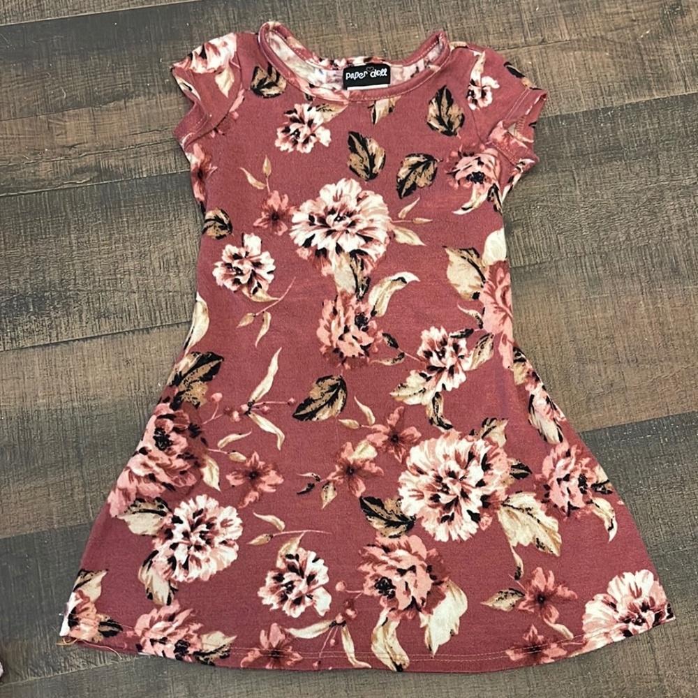 Girls size 4T Paper Doll floral dress